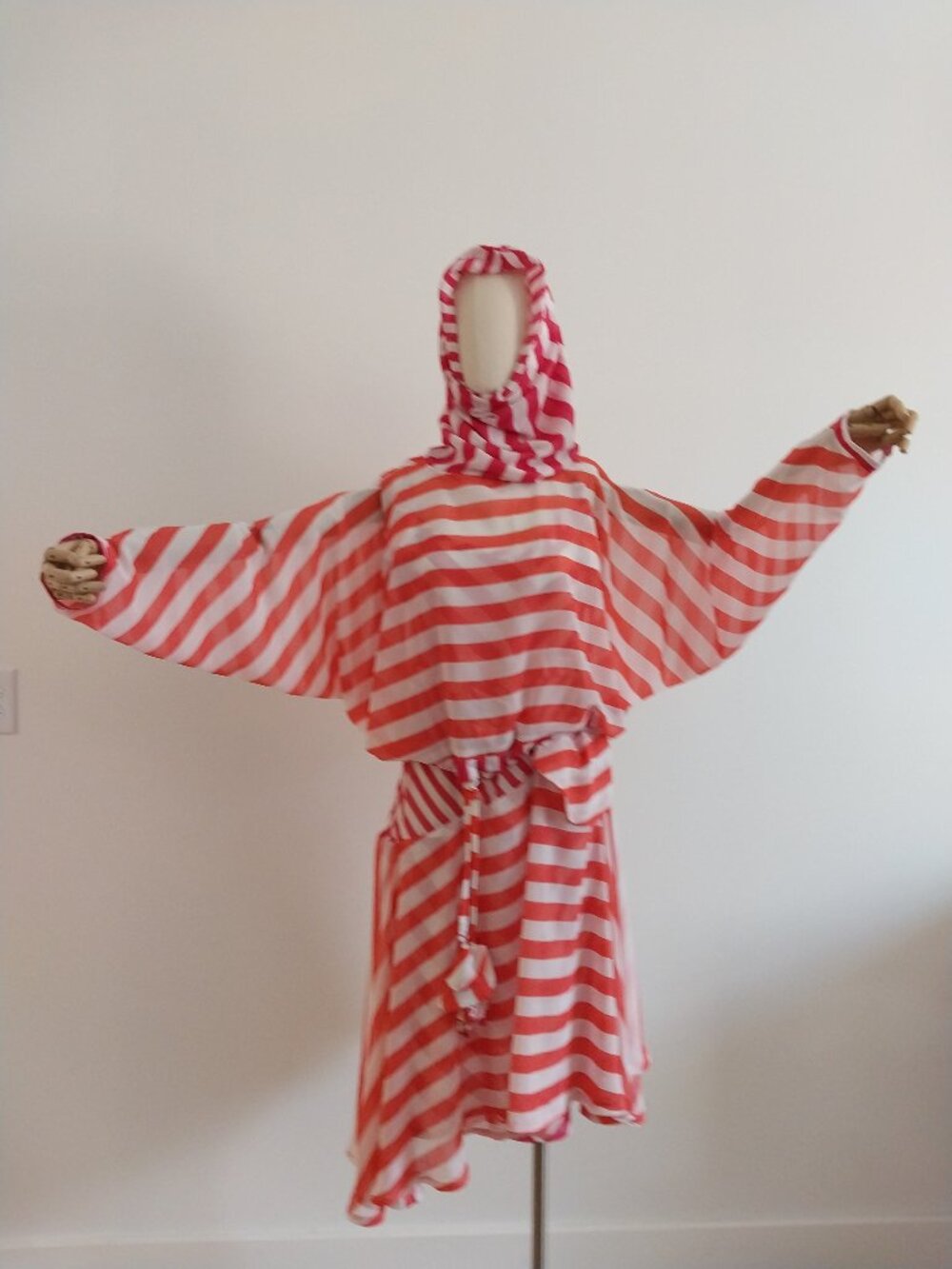 Stripes On Stripes Slip Dress & Cocoon Hoodie Set